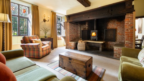 The snug at Norbury Manor, Derbyshire